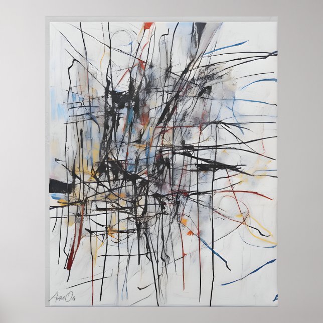 Affiche | Art Abstrait | Contenu AI (Devant)