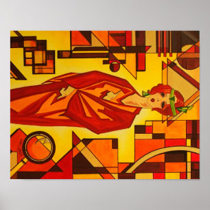 Affiche Art déco Vogue élégante des années 1930