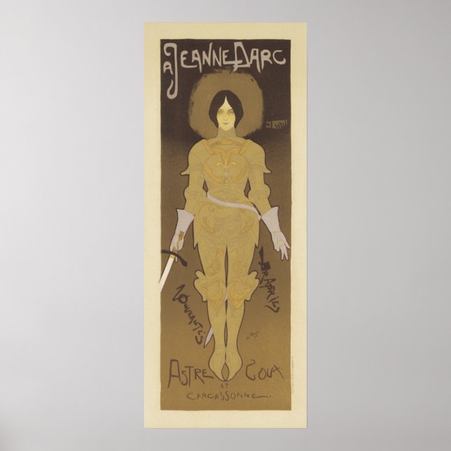 Affiche Art Nouveau Jeanne d'Arc (Devant)