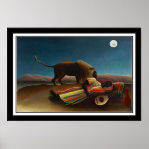 Affiche Art Vintage La Bohémienne Endormie 1897