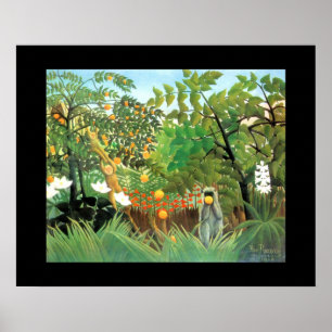Affiche Art Vintage Laval Mayenne Paysage Exotique