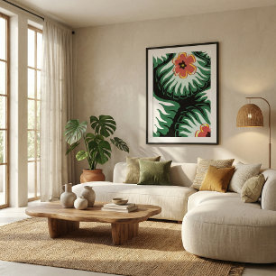 Affiche artistique colorée minimaliste moderne ten