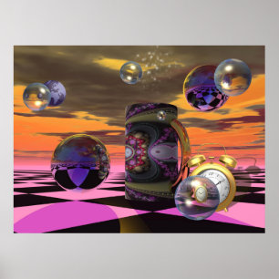 affiche artistique de la science fiction