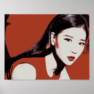 Affiche asiatique pour filles