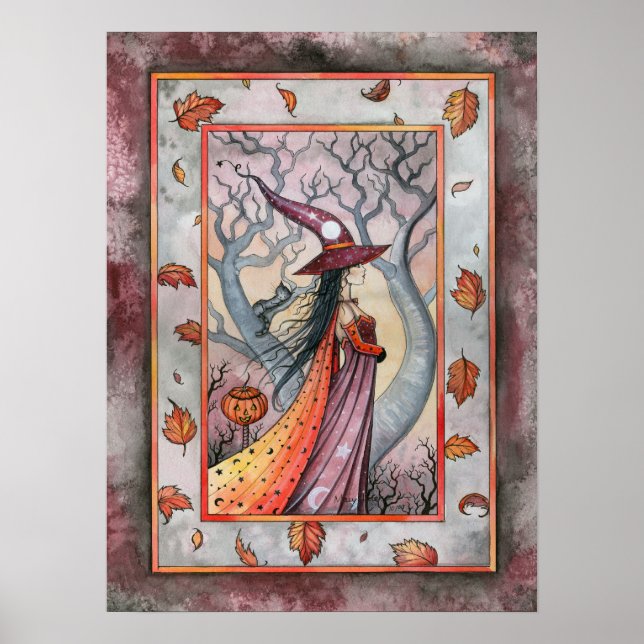Affiche Automne Witch Wiccan par Molly Harrison (Devant)