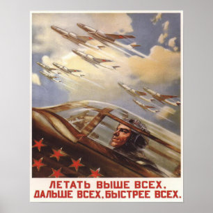 Affiche avec la propagande vintage de l'Armée de