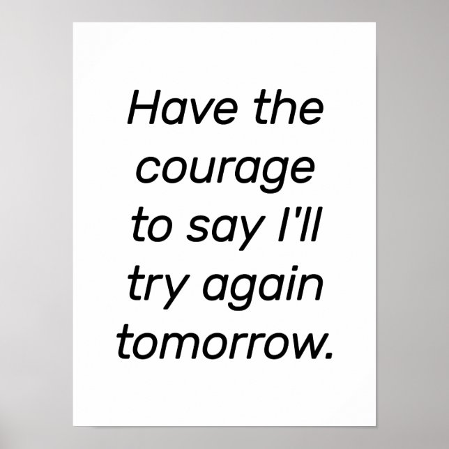 Affiche Avoir Le Courage (Devant)