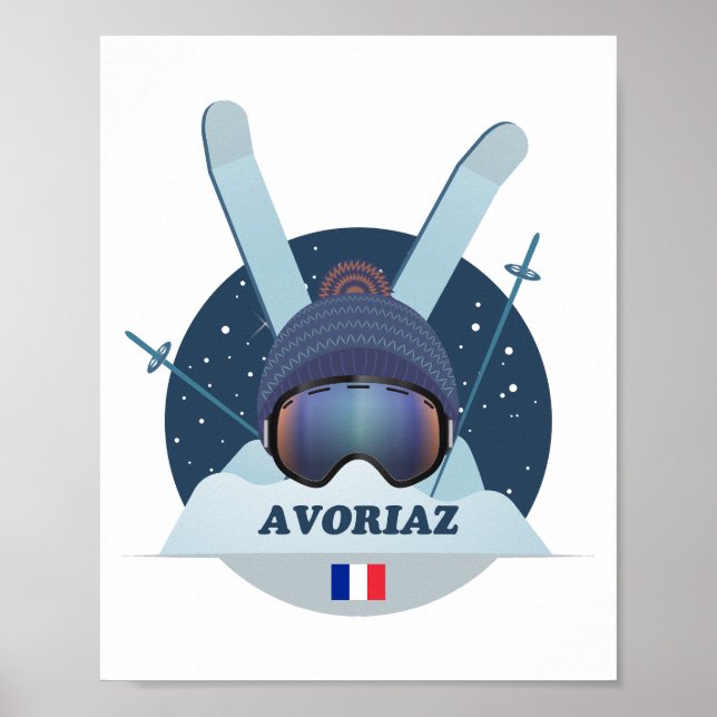Affiche Avoriaz Station de ski  Poster (Front)