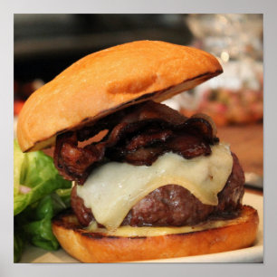 Affiche Bacon Cheeseburger
