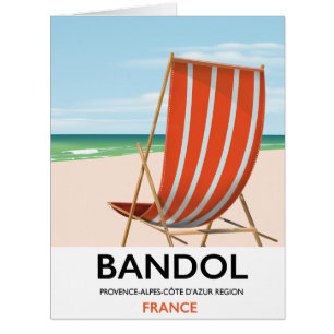 Affiche balnéaire de Bandol, dans le sud-est de la