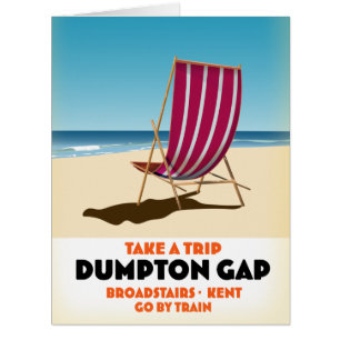 Affiche balnéaire Dumpton Gap Broadstairs Kent