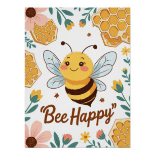 Affiche Bee Happy