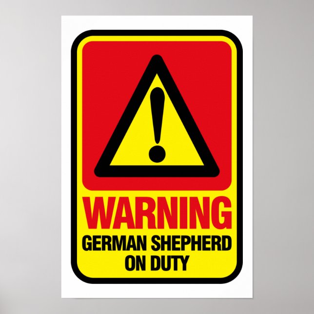 Affiche berger allemande (Devant)