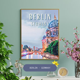 Affiche Berlin, la capitale animée de l'Allemagne Poster
