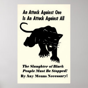 Affiche Black Panther 'Une attaque contre un est u