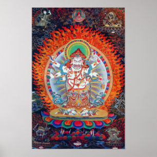 Affiche blanche de Mahakala