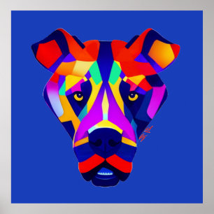 Affiche bleu mat de Alexander's Dog