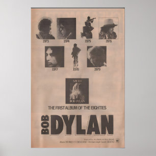 Affiche BOB DYLAN 1980 originale NME - et The Band