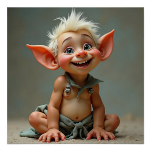 Affiche brillante Hodge Baby Troll