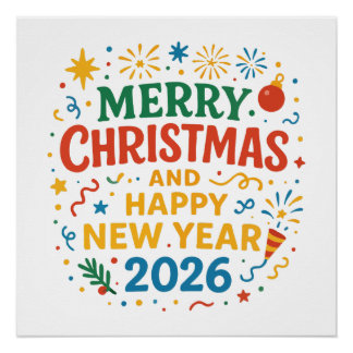 Affiche brillante Joyeux Noël