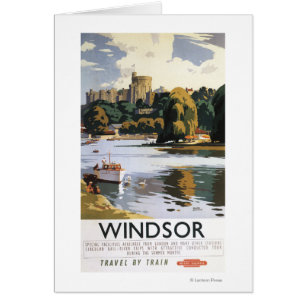 Affiche britannique de la Tamise de château de