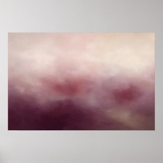 Affiche Burgundy Veil Soft Maroon Wash