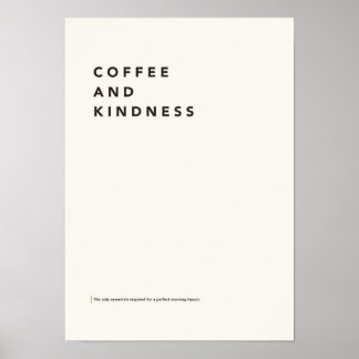 Affiche Café et Gentillesse