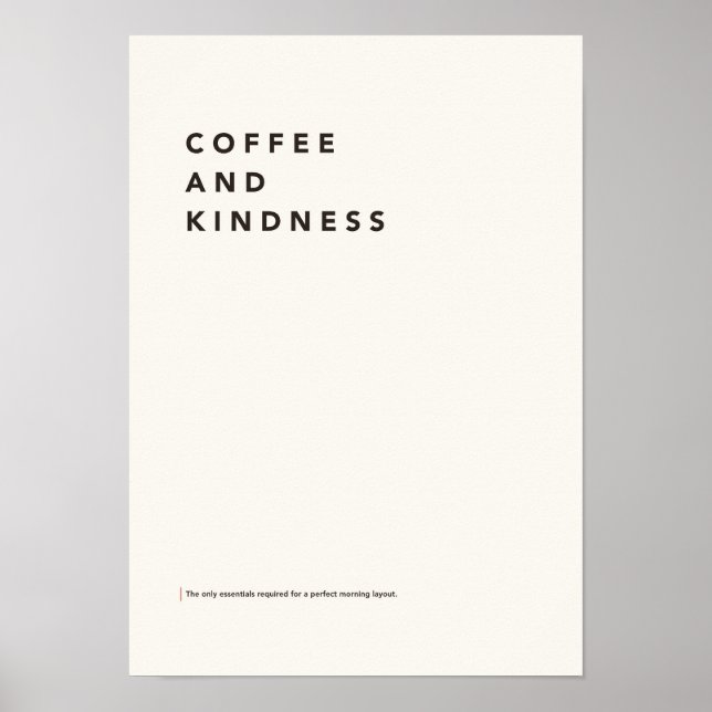 Affiche Café et Gentillesse (Devant)
