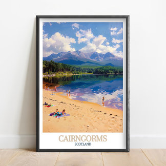 Affiche Cairngorms - Loch Morlich Art - Aviemore É