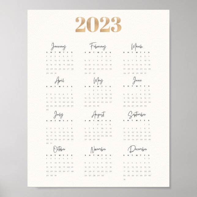 Affiche Calendrier 2023 (Devant)