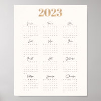Affiche Calendrier 2023
