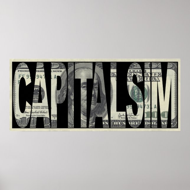 Affiche capitaliste de l'argent (Devant)