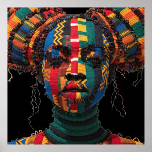 Affiche célébrant les femmes noires colorées