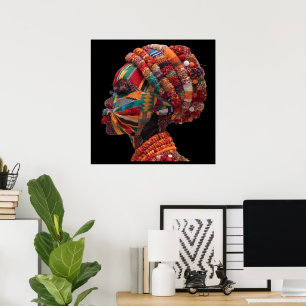 Affiche Célébrant les Femmes Noires Colorées