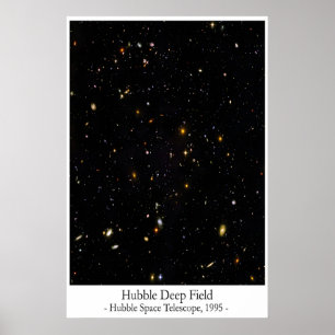 Affiche Champ Profond de Hubble - Espace Iconique 
