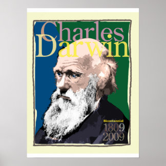 Affiche Charles Darwin