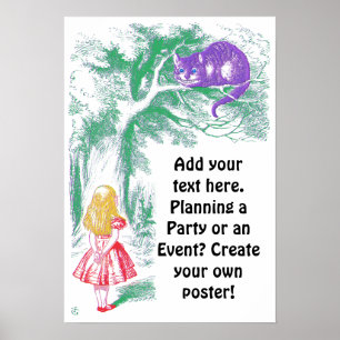 Affiche : "Chat de Cheshire" de "Alice au pays des