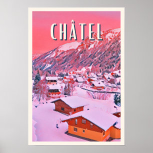 Affiche Châtel Station de ski  Poster