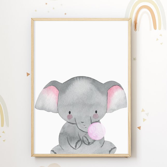 Affiche Chewing-Gum éléphant Impression Bonbon Cha (Créateur téléchargé)