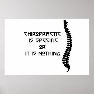 Affiche chiropratique spécifique Imprimer. De nomb
