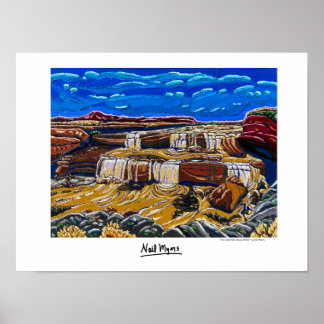 Affiche "Chocolate Falls, Navajo Nation"