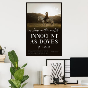 Affiche chrétienne occidentale, Matthew Bible Vers