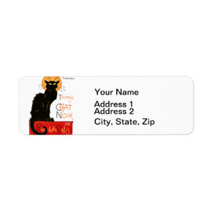 Affiche Classique Chat Noir de Steinlen en Noir