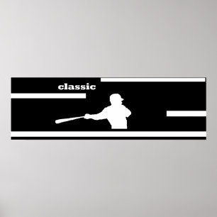 AFFICHE CLASSIQUE D'OSCILLATION DE BASE-BALL