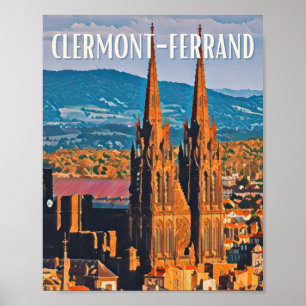 Affiche Clermont-Ferrand Photo Vintage