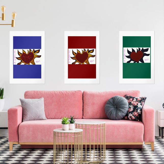 Affiche Cœurs en Feu (Salon)