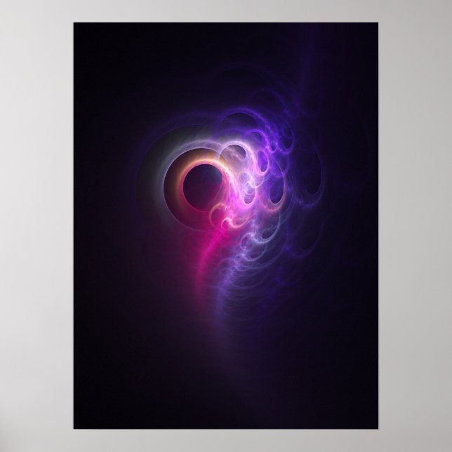affiche colorée chaos raies (Devant)