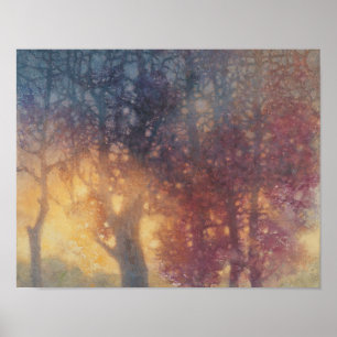 Affiche colorée d'automne