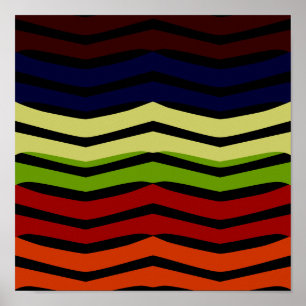 Affiche colorée multi