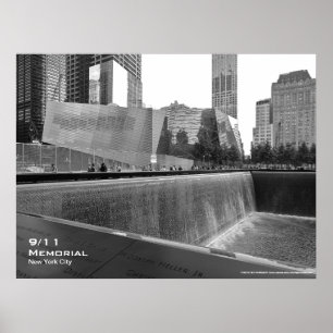 Affiche commémorative 24x18 BW4 de 911 NYC